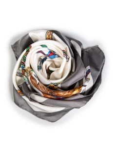 Céline Horse Print Silk Square Scarf