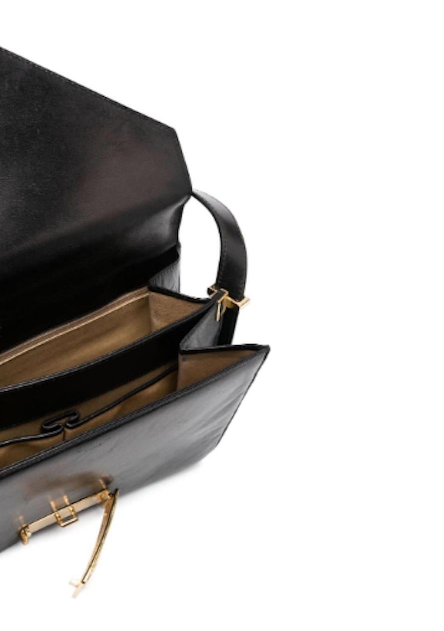 Women's Celine Horsebit Box Black Shoulder Bag