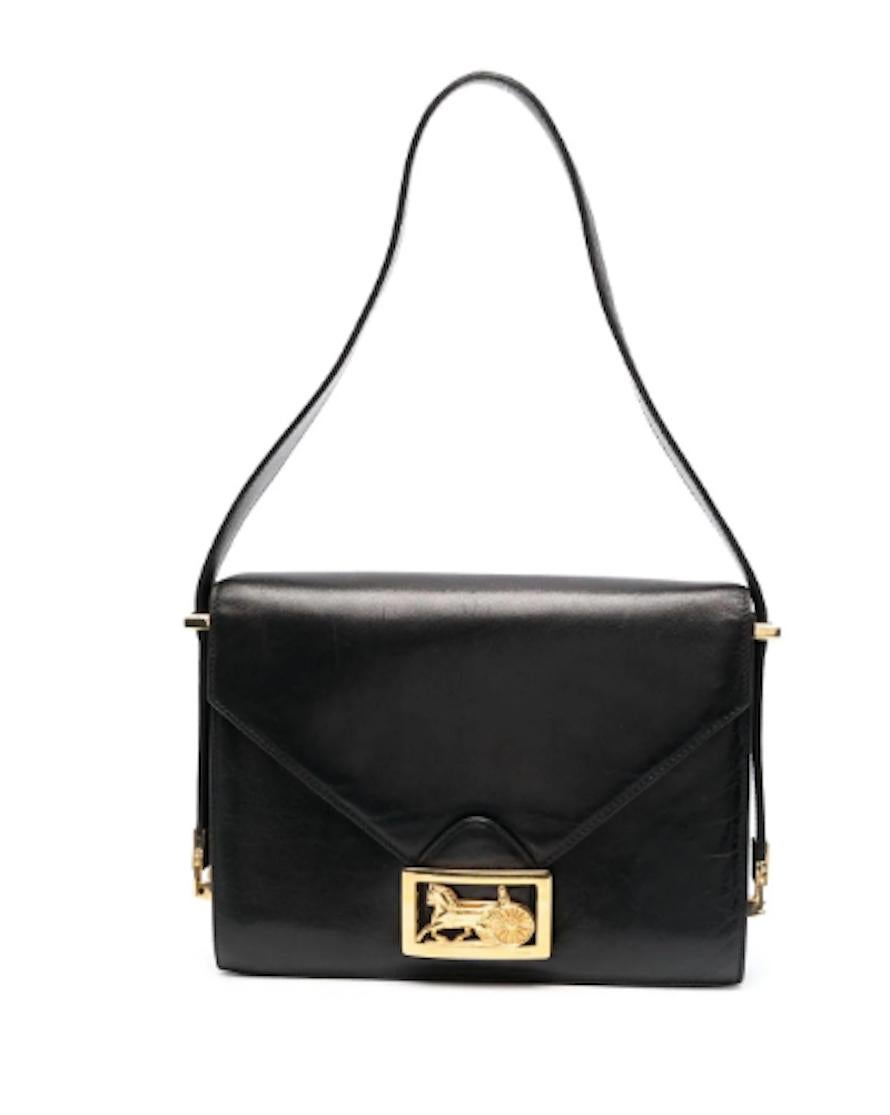 Celine Horsebit Box Black Shoulder Bag 1