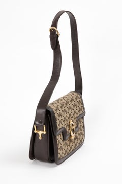 Celine  Horsebit Leather Shoulder Bag