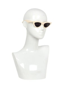 Celine Ivory Acetate Exaggerated Cat Eye Sunglasses For Sale At