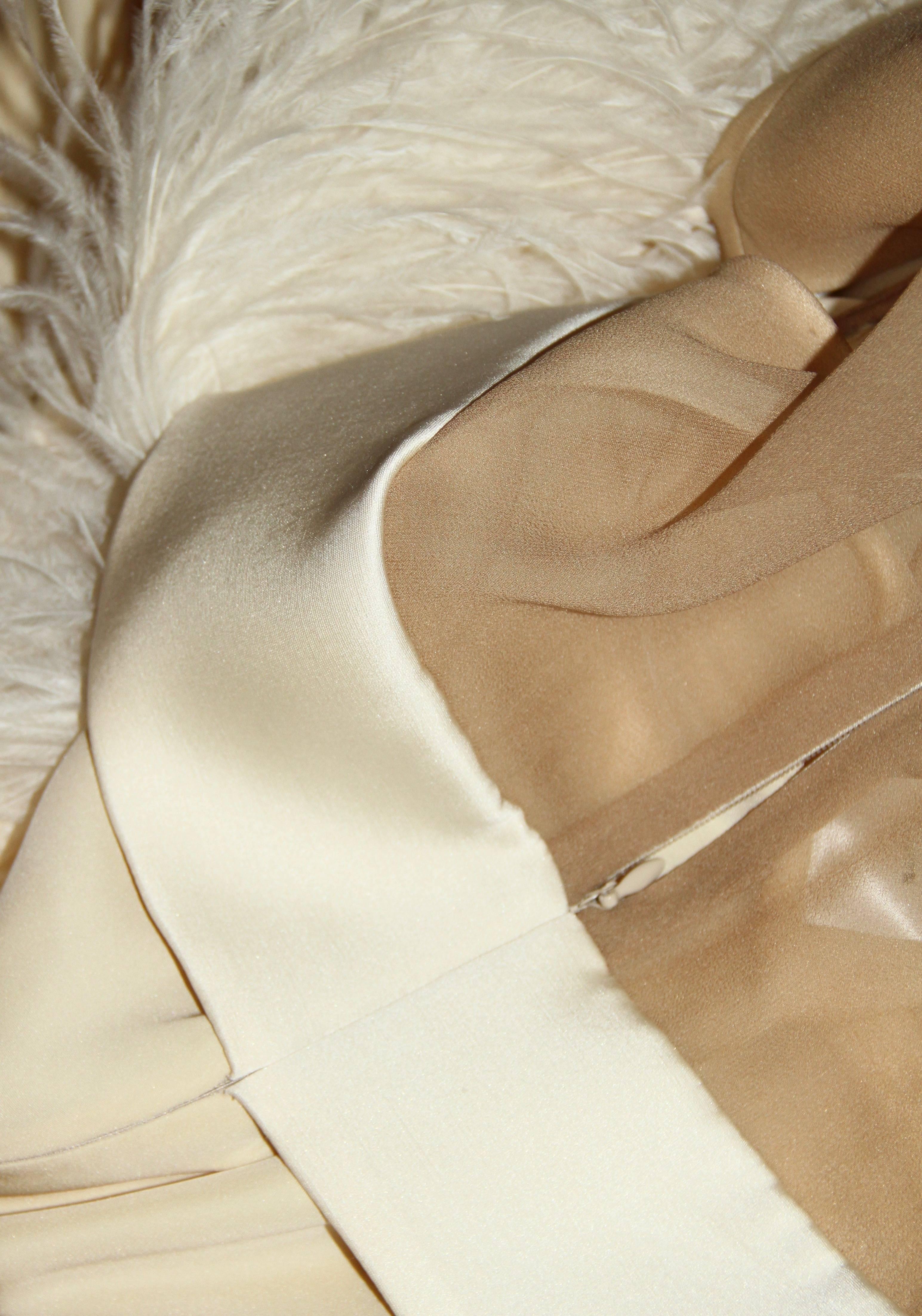 White Celine Ivory Silk and Dress SS 13 