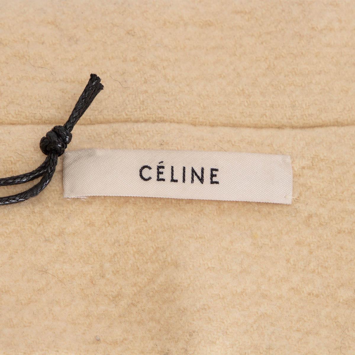 CELINE ivory white cashmere 2013 WIDE COLLAR OVERSIZED Coat Jacket 36 XS In Excellent Condition In Zürich, CH