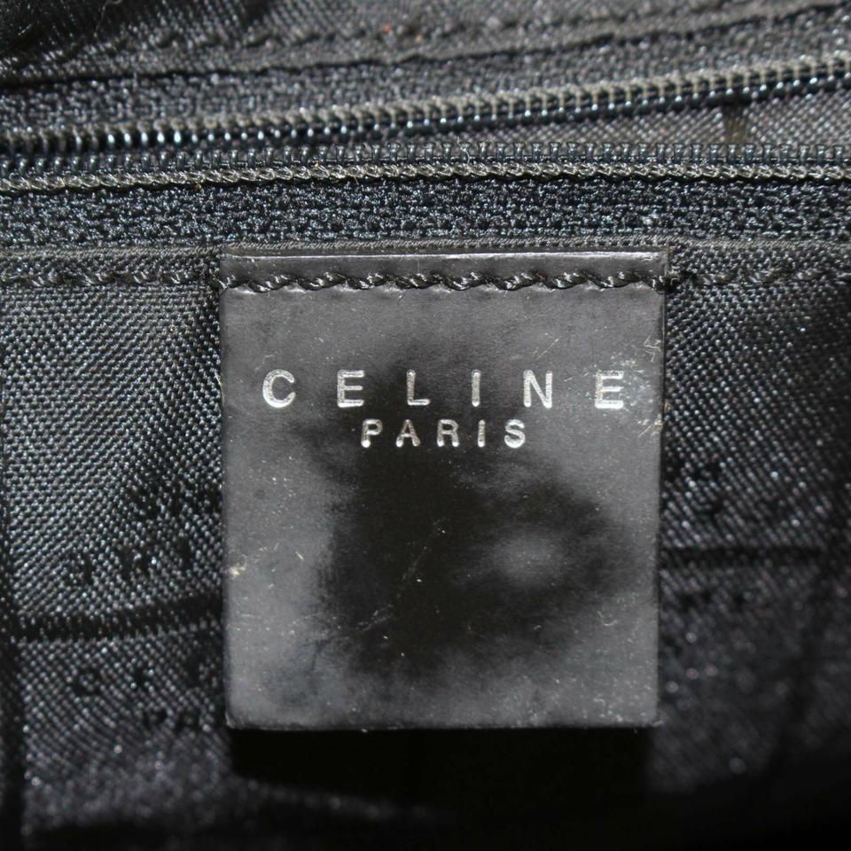Céline Jacquard 870051 Black Canvas Backpack 4