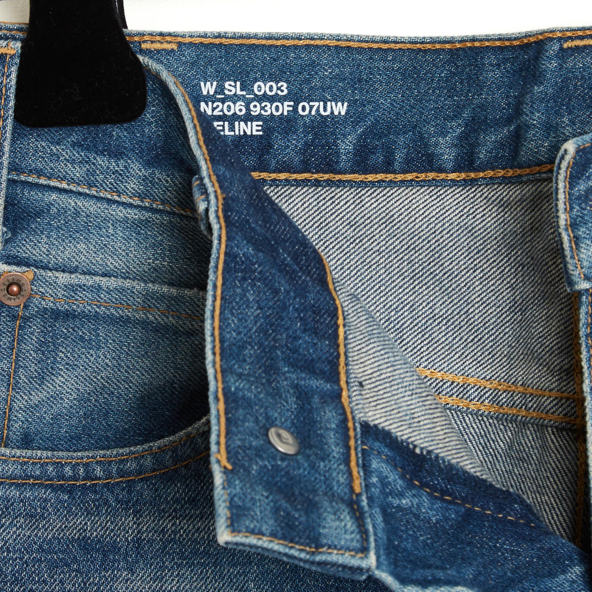 Céline Jean Tess FR40 Slim denim washed pants jeans US29 by Hedi Slimane Celine (Grau) im Angebot