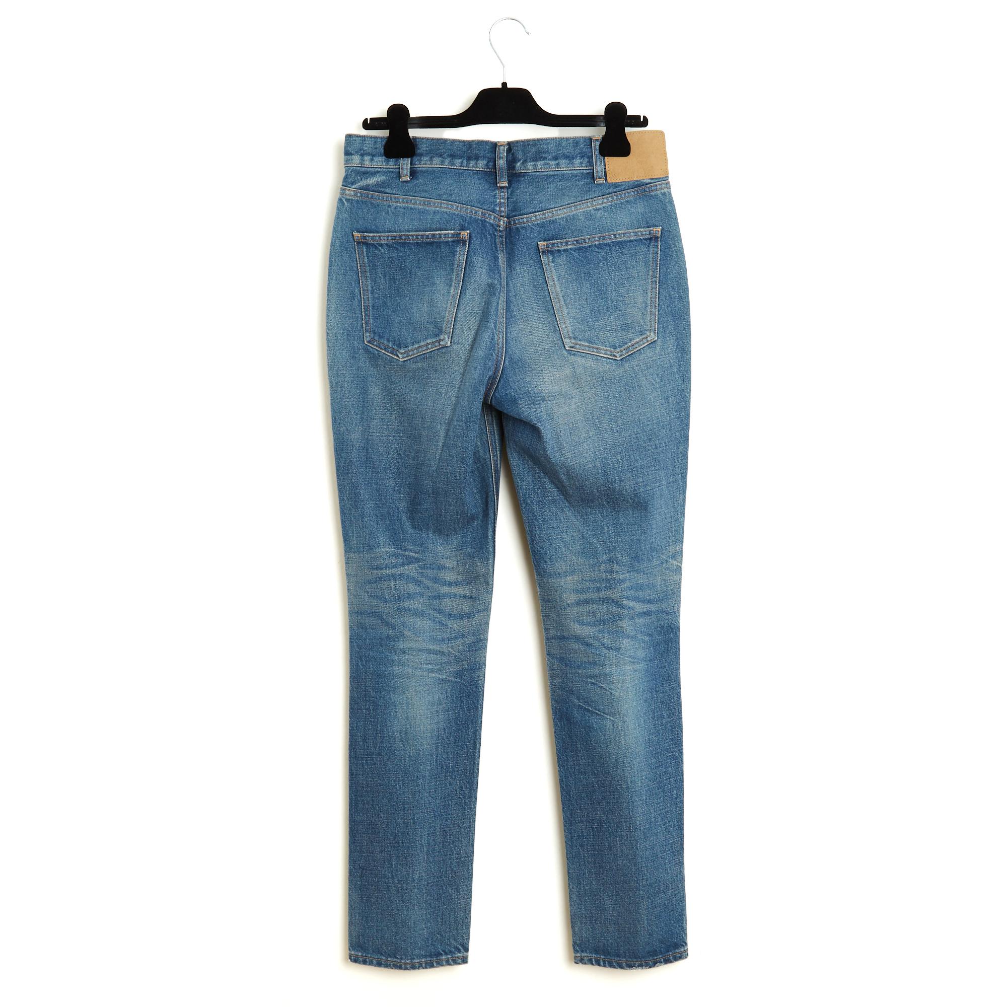 Céline Jean Tess FR40 Slim denim washed pants jeans US29 by Hedi Slimane Celine für Damen oder Herren im Angebot