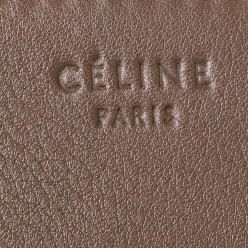 Celine Khaki Leather Medium Phantom Luggage Tote 4