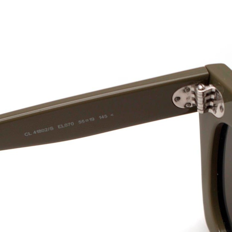 Celine Khaki Retro 50's Sunglasses For Sale at 1stDibs | celine khaki  sunglasses