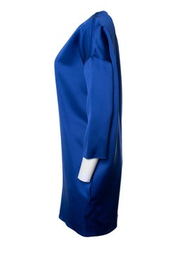 Celine, kobalt blue silk blend dress
