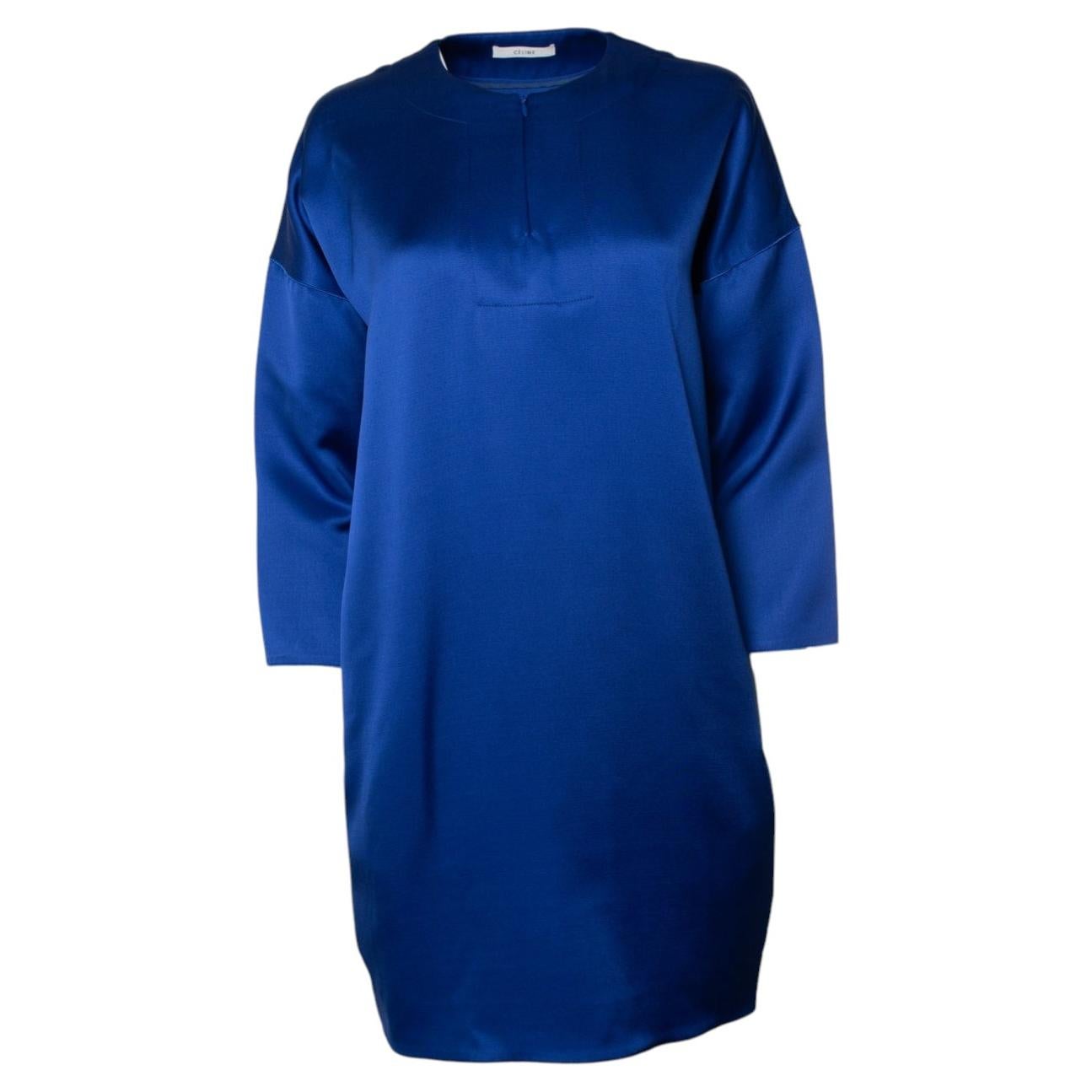 Celine, kobalt blue silk blend dress