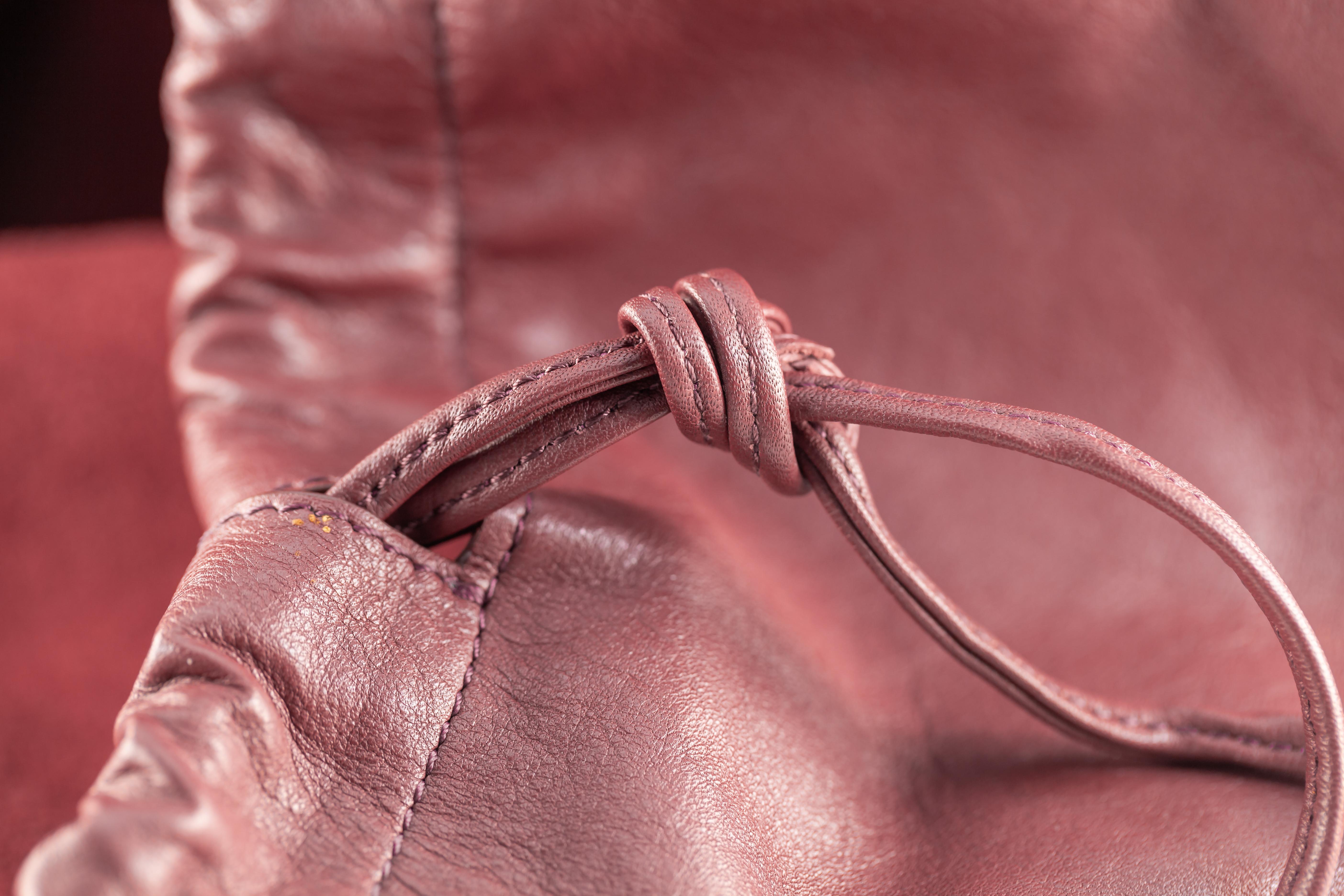 Women's or Men's Céline Large Coulisse Shoulder Bag Burgundy Calf Leather Retail $2350 & Dust Bag For Sale