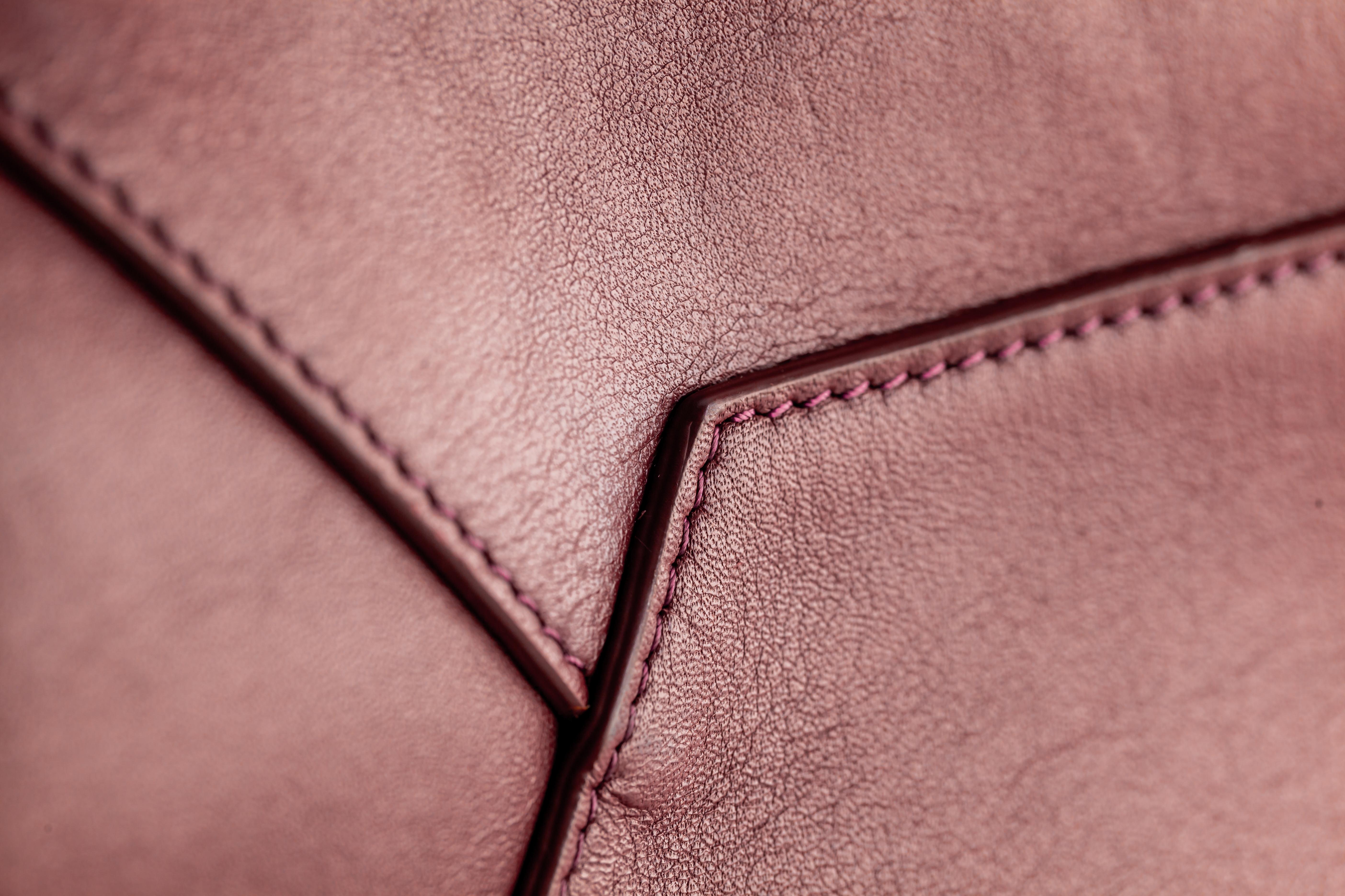 Céline Large Coulisse Shoulder Bag Burgundy Calf Leather Retail $2350 & Dust Bag For Sale 1
