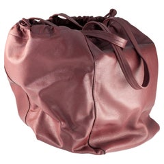 Céline Large Coulisse Shoulder Bag Burgundy Calf Leather Retail $2350 & Dust Bag