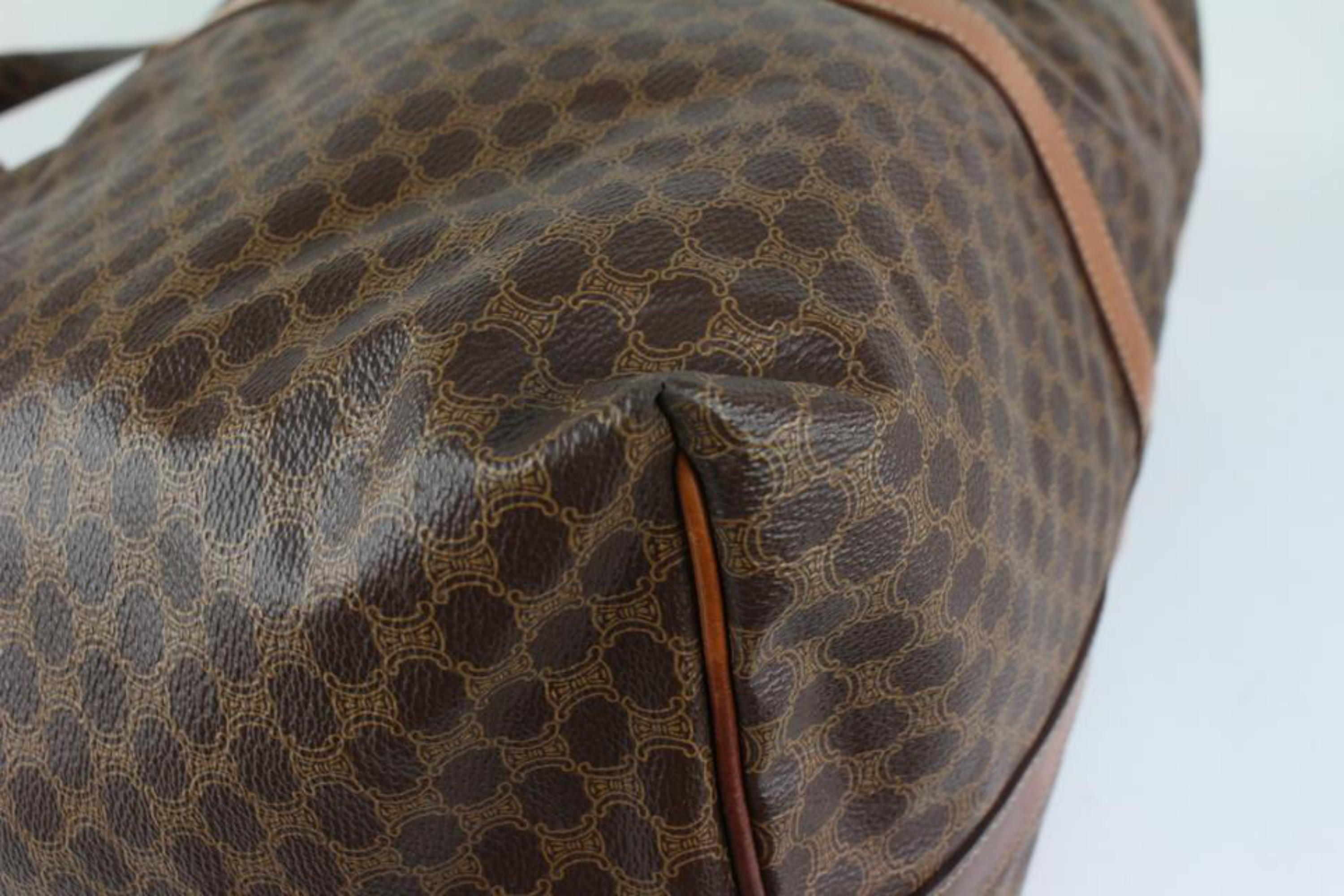 Céline Large Monogram Macadam Monogram Travel Duffle 4CL1022 In Fair Condition In Dix hills, NY