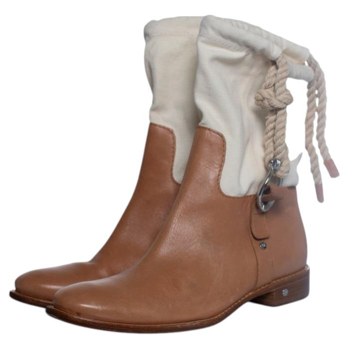 Celine, Botas vaqueras de piel y lona