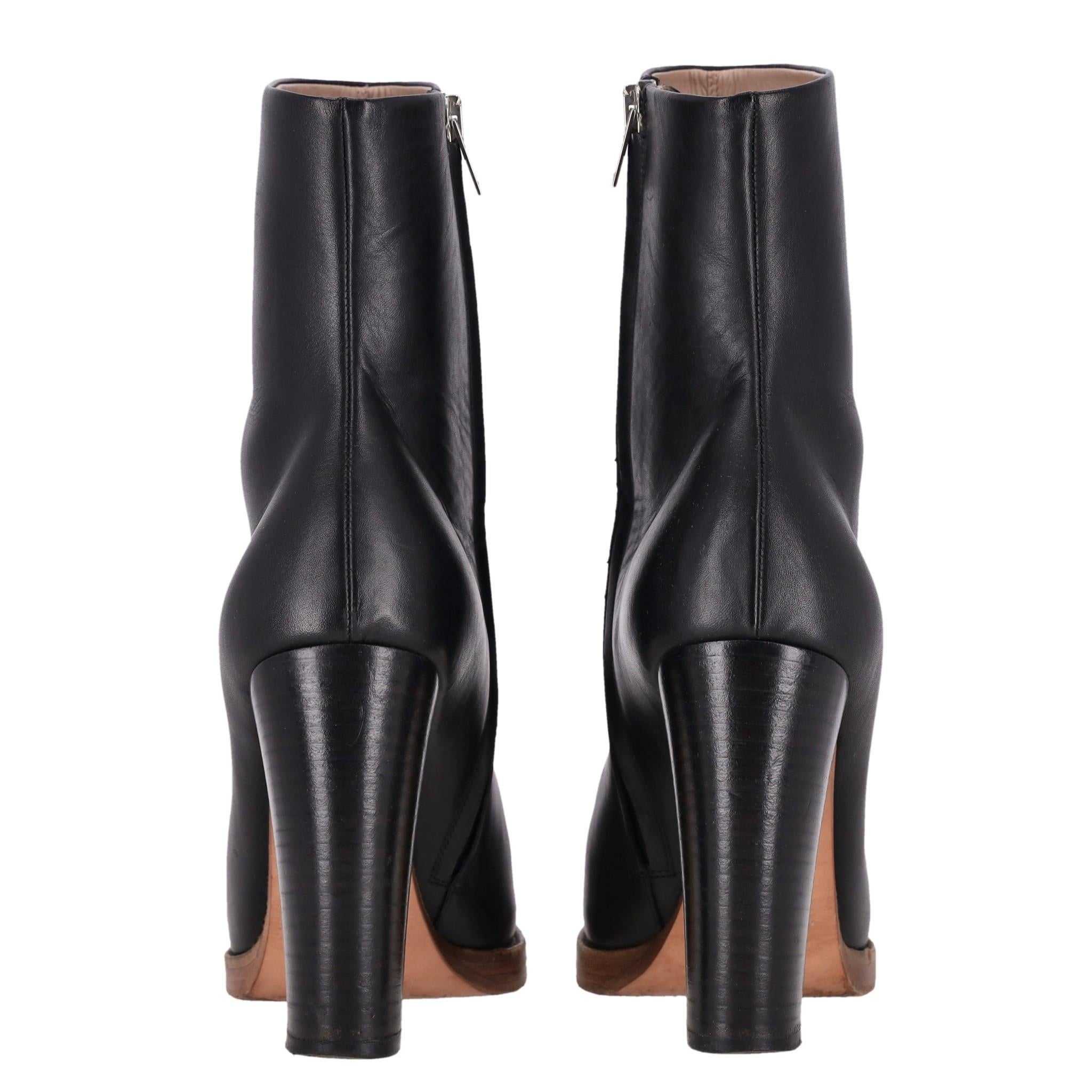 Women's Celine Leather Ankle Boots For Sale