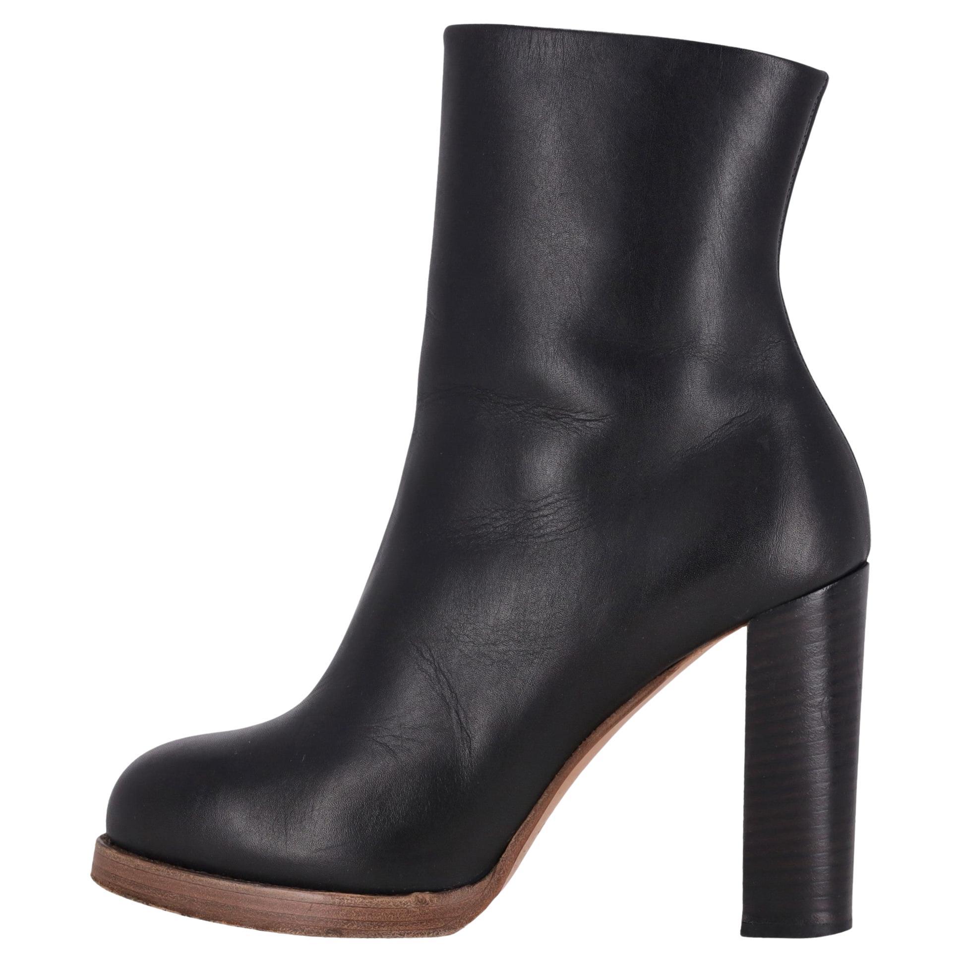 Celine Leather Ankle Boots For Sale