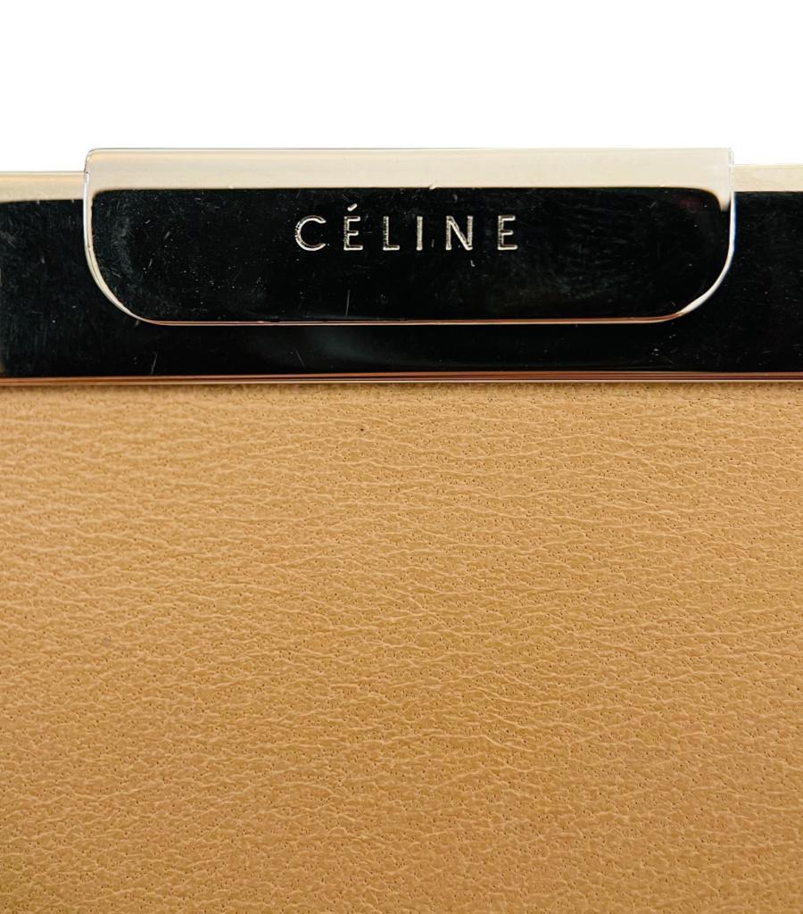 Celine Leather Fold-Over Clutch Bag 7