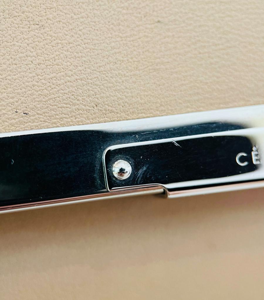 Celine Leather Fold-Over Clutch Bag 9