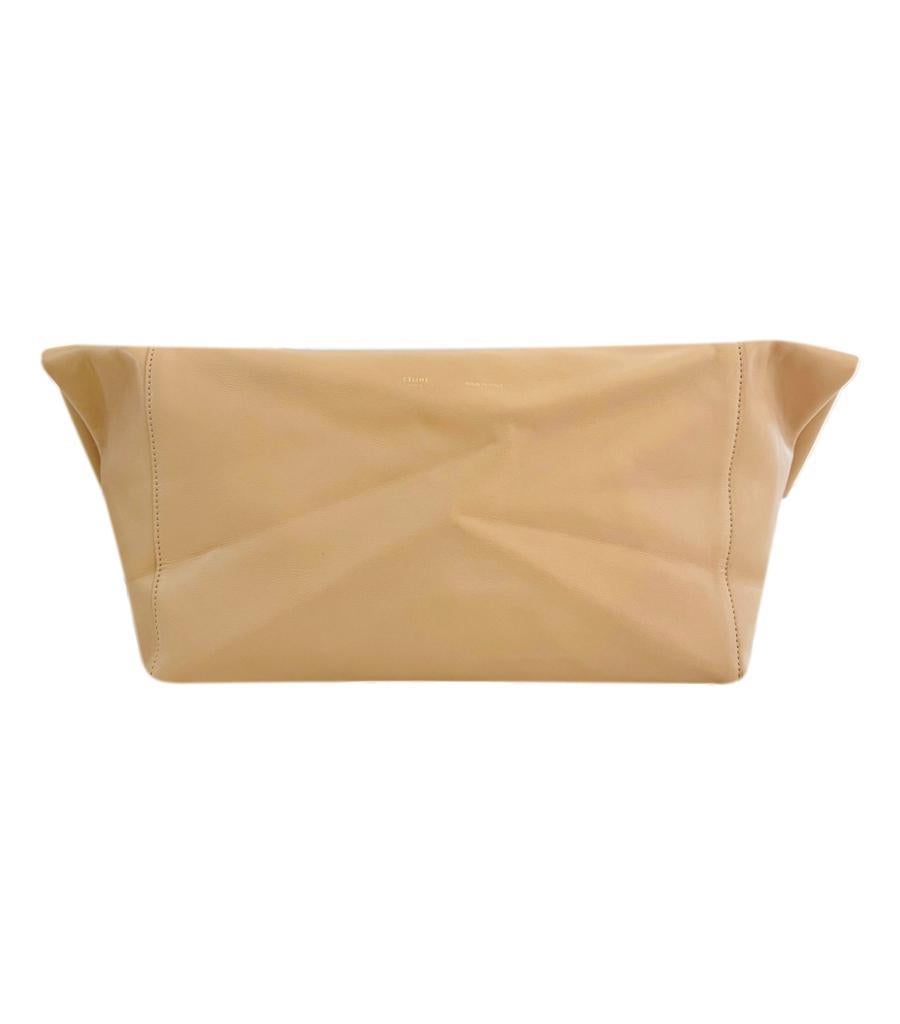 Celine Leather Fold-Over Clutch Bag In Fair Condition In London, GB