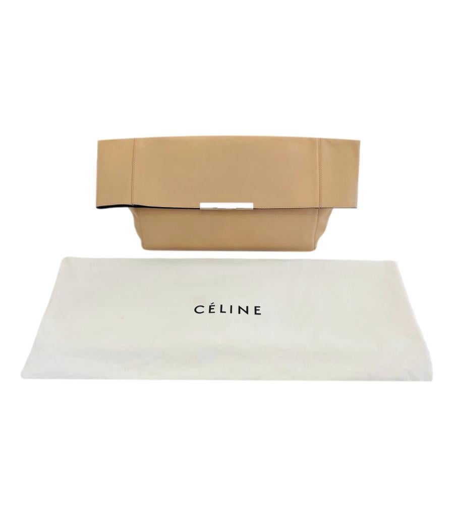 Celine Leather Fold-Over Clutch Bag 3