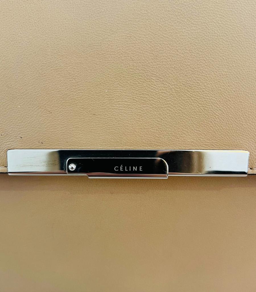 Celine Leather Fold-Over Clutch Bag 5