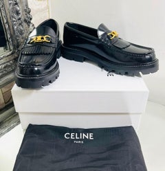 Celine Leather Margaret Loafers