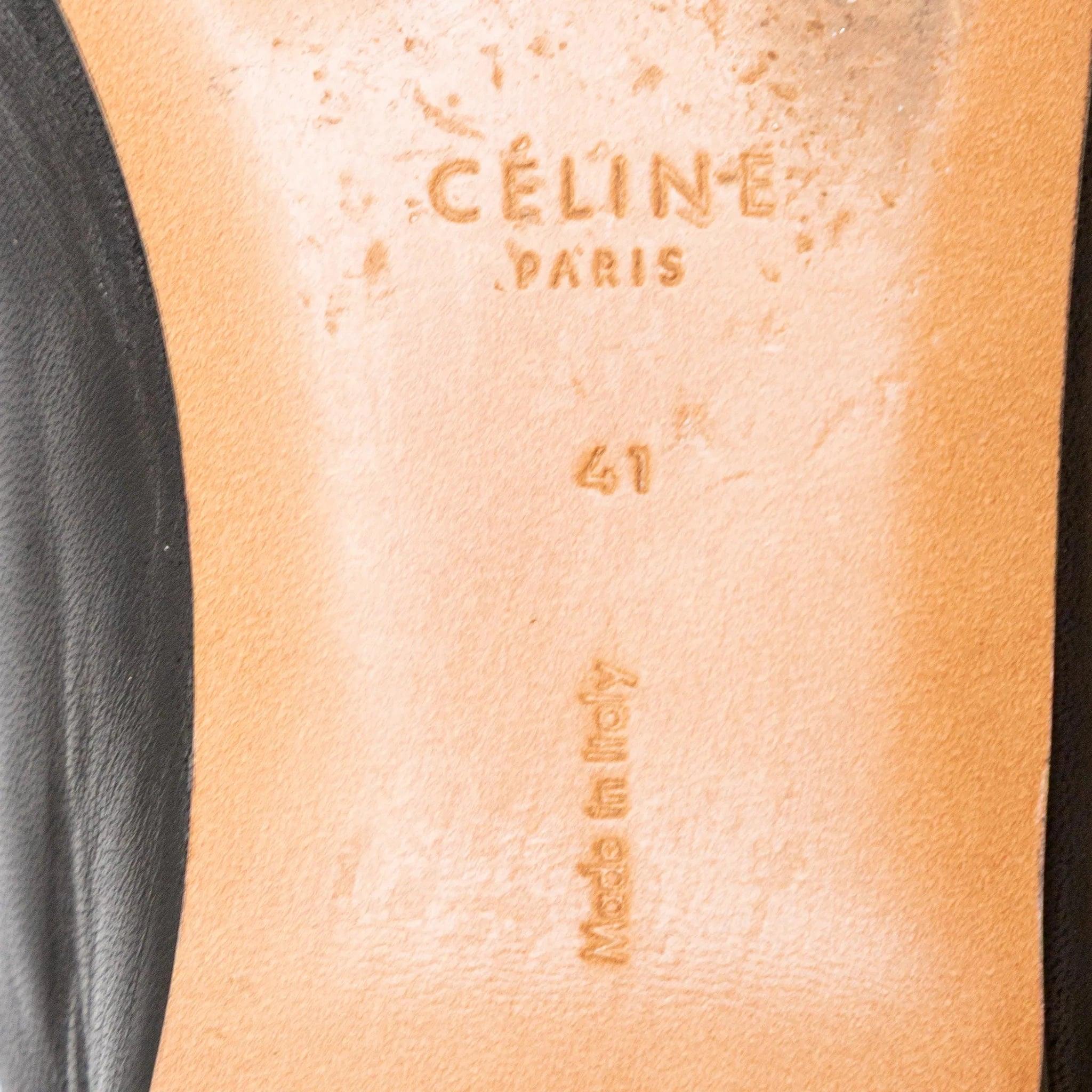 Mules de piel Celine - Años 10 en venta 4