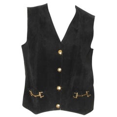 Vintage Celine Leather Vest (Circa 1970’s)