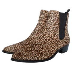 Celine, Leopard calf hair leather Chelsea boots
