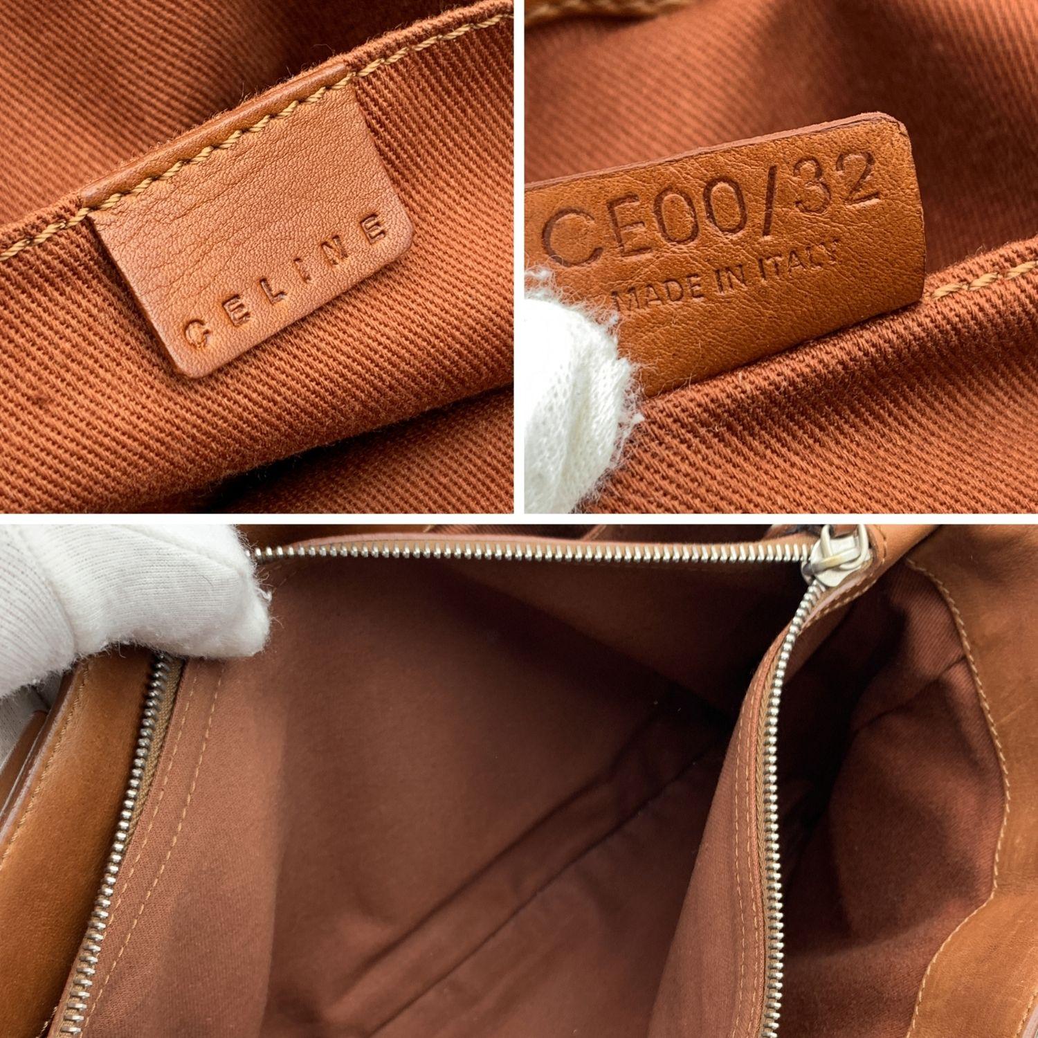 Women's Celine Light Brown Leather Boogie Bag Satchel Tote Handbag