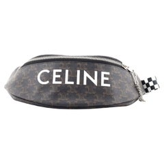 Celine Logo Belt Bag Triomphe Coated Canvas