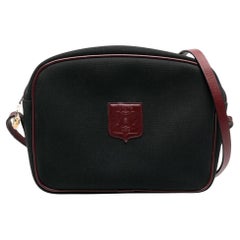 Bolsa para cámara de algodón negra con logotipo Celine