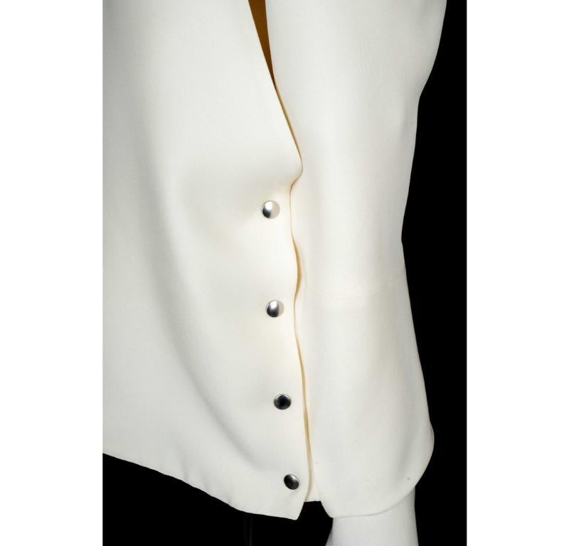 Celine Long-sleeve White Top For Sale 4