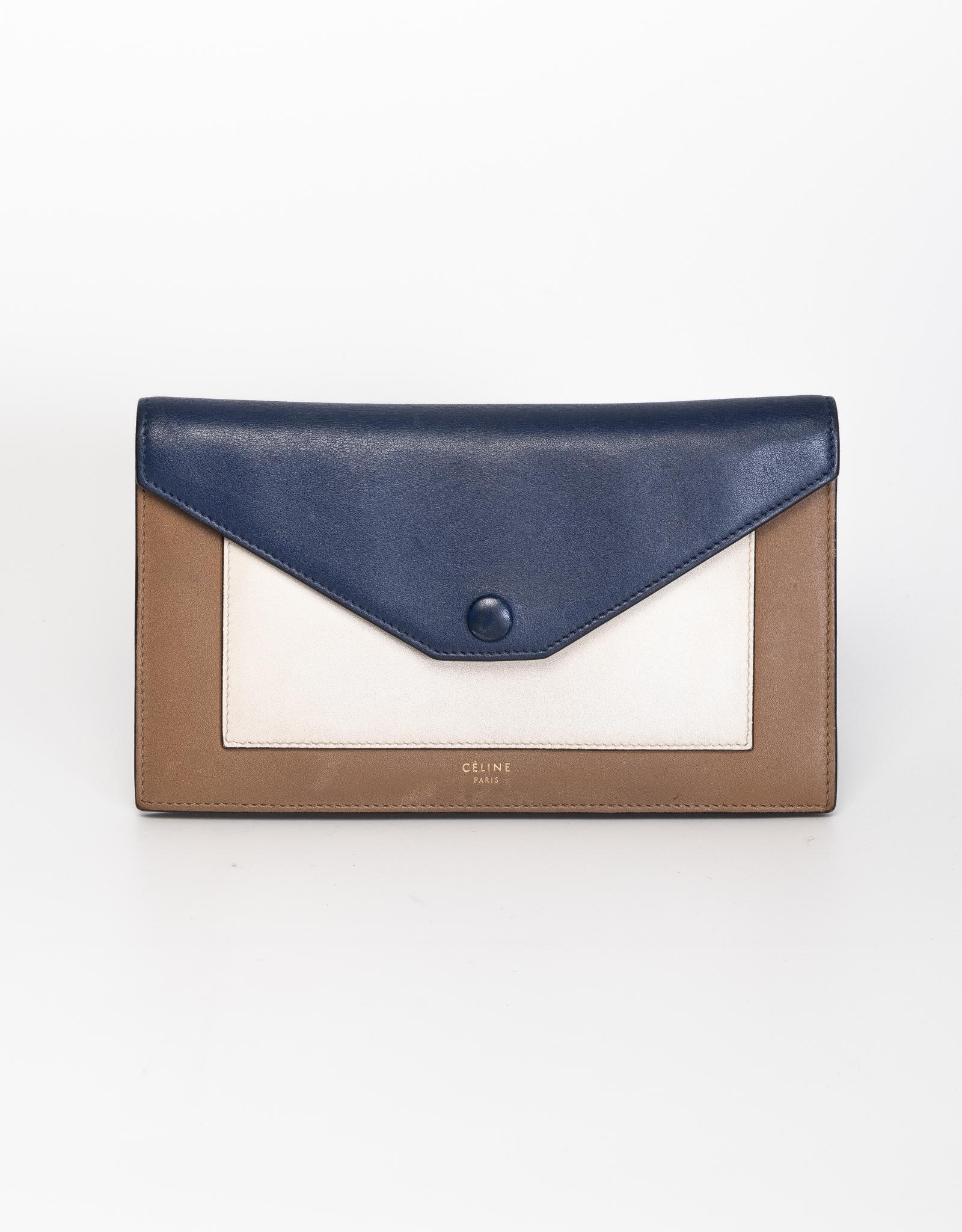 celine wallet blue