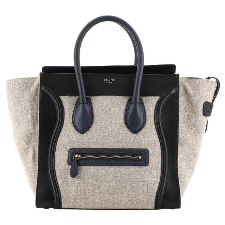 Celine Luggage Bag Canvas and Leather Mini at 1stDibs | celine handbags ...