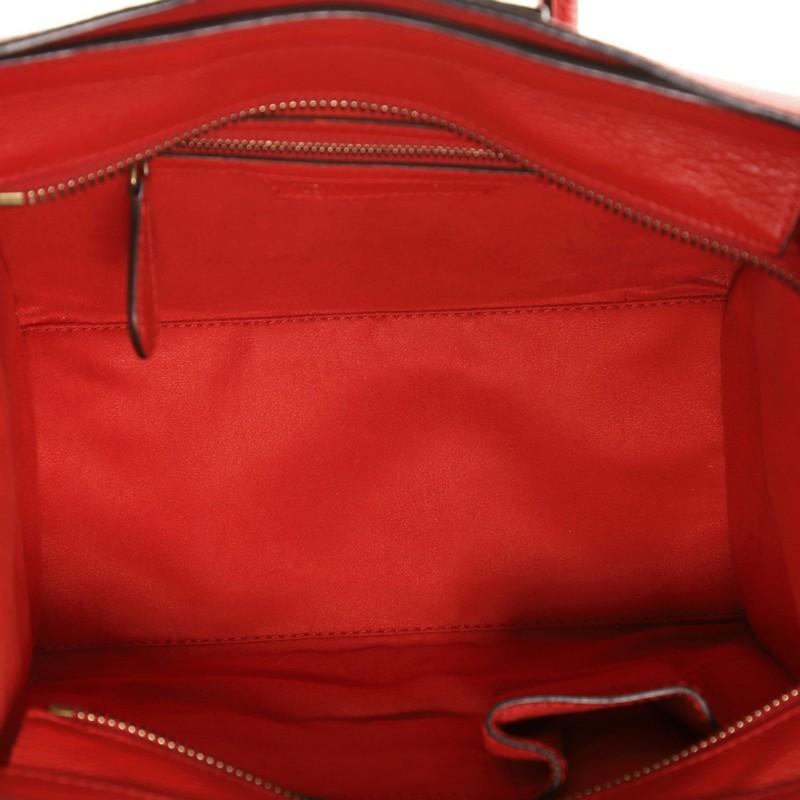 Women's or Men's Celine Luggage Bag Grainy Leather Micro