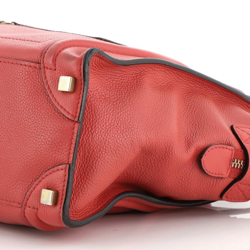 Women's or Men's Celine Luggage Bag Grainy Leather Micro