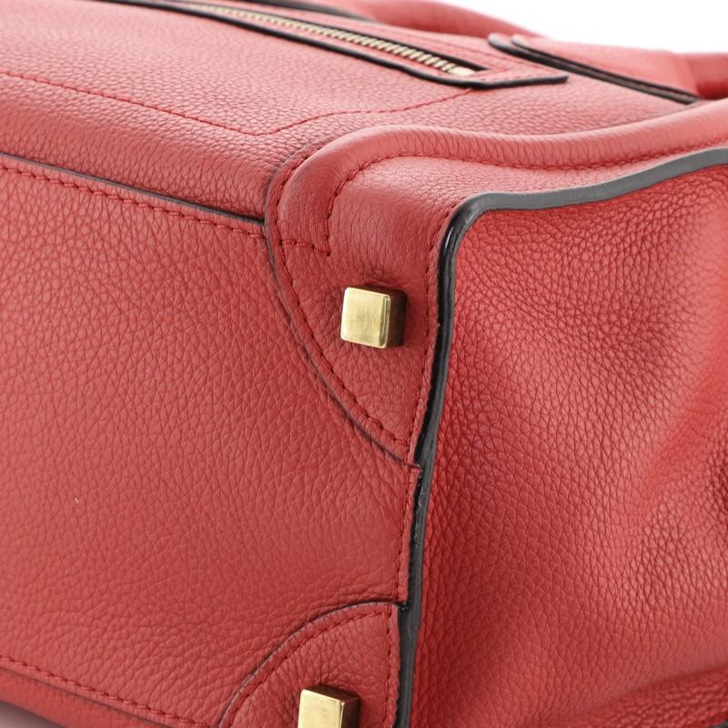Celine Luggage Bag Grainy Leather Micro 2