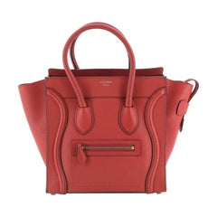 Celine Luggage Bag Grainy Leather Micro
