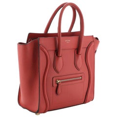 Celine Luggage Bag Grainy Leather Micro 