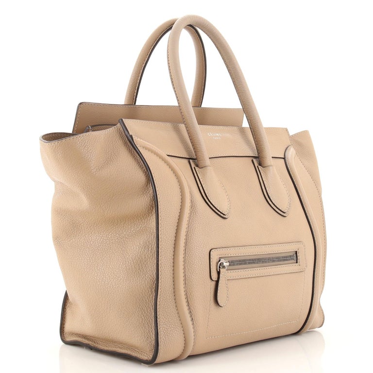 Celine Luggage Bag Grainy Leather Mini at 1stDibs