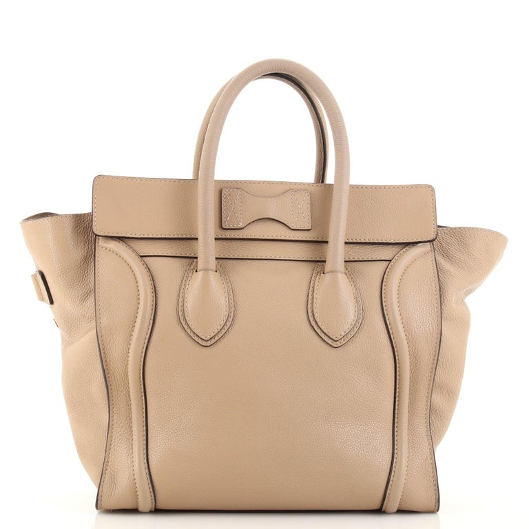 Celine Luggage Bag Grainy Leather Mini at 1stDibs