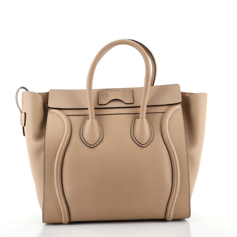 Celine Luggage Bag Grainy Leather Mini For Sale at 1stDibs