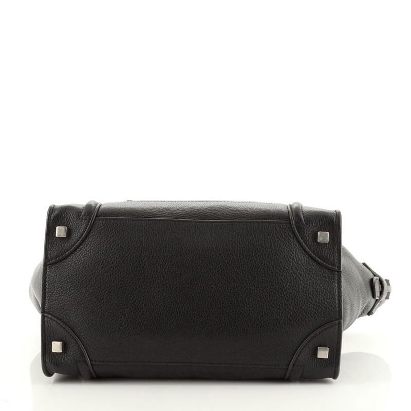 Celine Luggage Bag Grainy Leather Mini In Good Condition In NY, NY