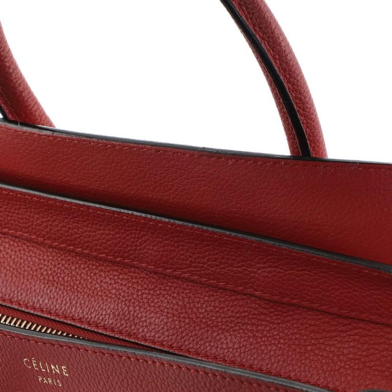 Celine Luggage Bag Grainy Leather Mini 2