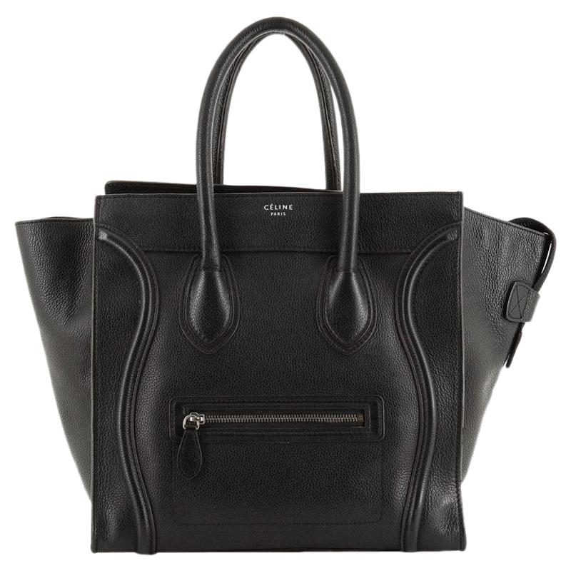 Celine Luggage Bag Grainy Leather Mini