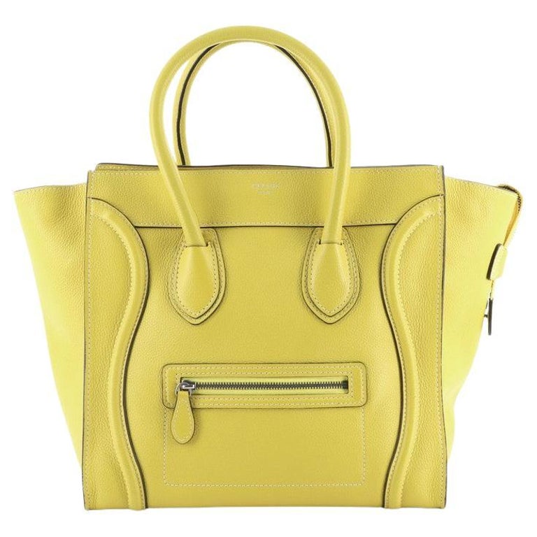 Celine Luggage Bag Grainy Leather Mini at 1stDibs