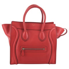 Celine Luggage Bag Grainy Leather Mini