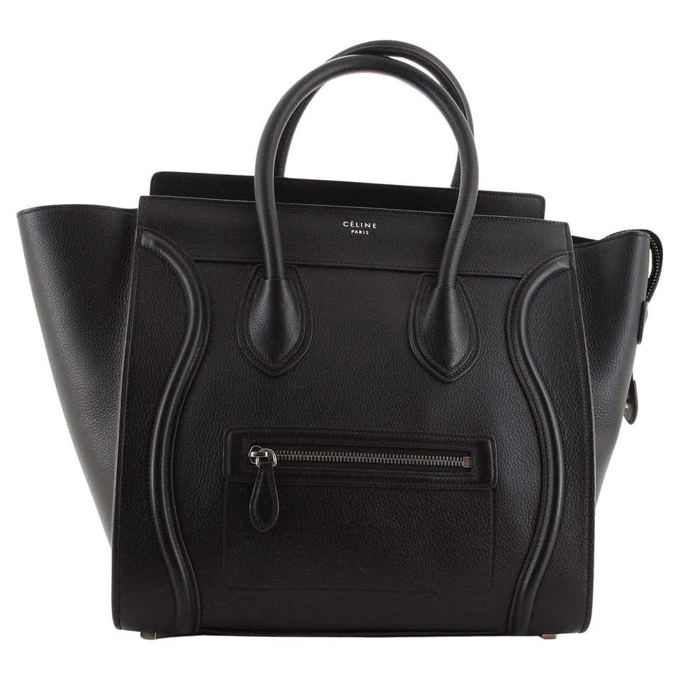 Celine Bicolor Luggage Bag Nubuck Micro at 1stDibs